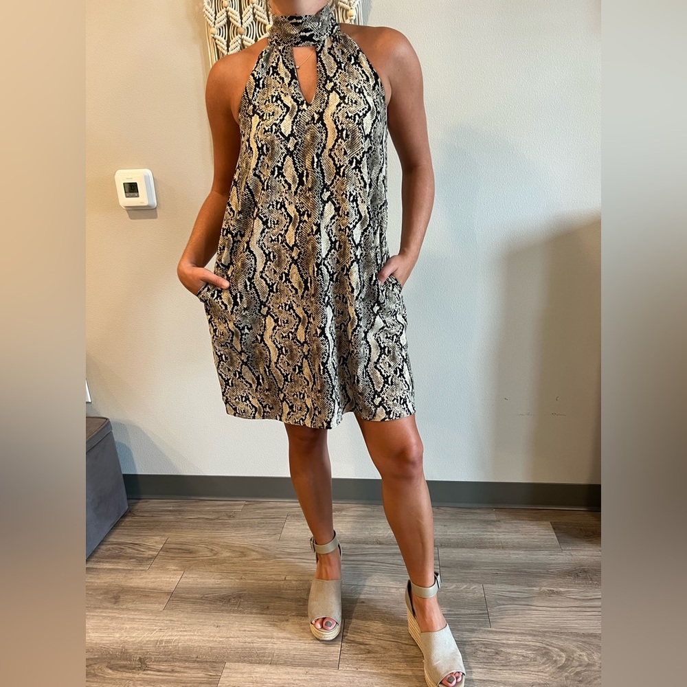 Snakeskin Print Sundress w/ Tags